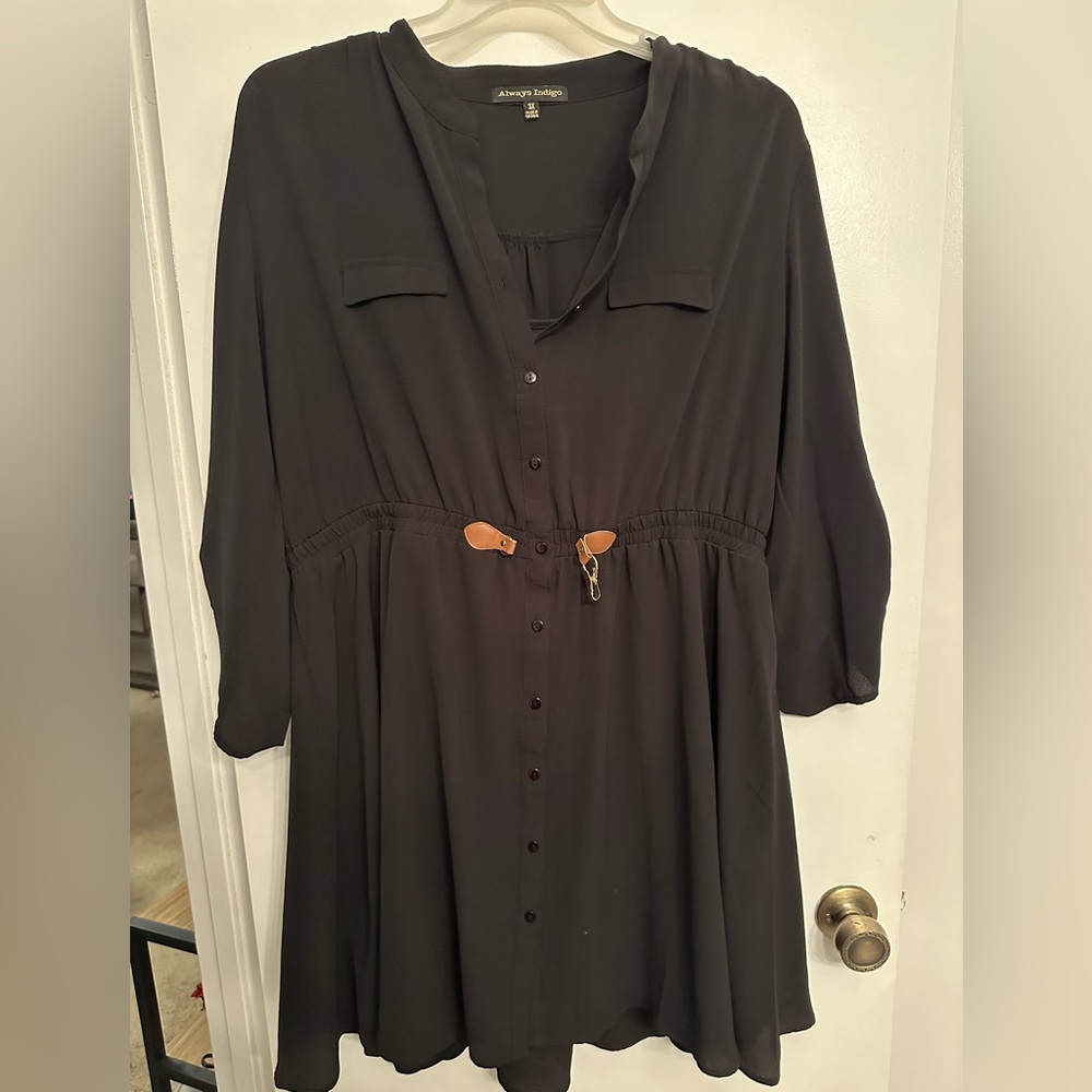 Black two piece dress